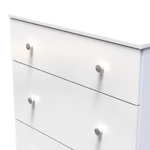 Yarmouth Ready assembled White 3 Drawer Chest (H)875mm (W)740mm (D)390mm