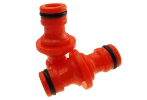 Universal garden hose double male hose connector/joiner/adaptor (connects to all other quality hose fittings)