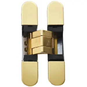 3D Adjustable Concealed Cabinet Hinge - 180 Degree Opening Wardrobe BRASS