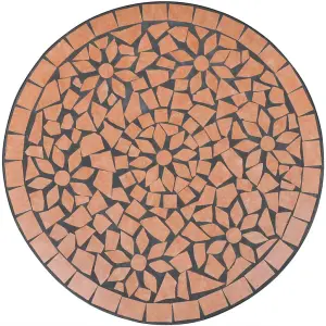 Berkfield Bistro Table Terracotta 60 cm Mosaic