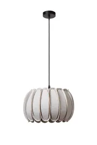 Lucide SPENCER - Pendant light - 30 cm - 1xE27 - Grey