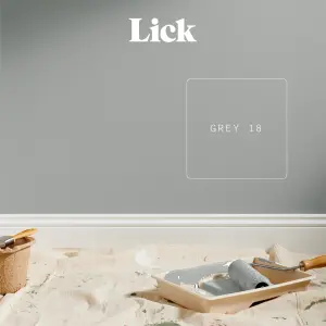 Lick Grey 18 Eggshell Emulsion paint, 2.5L