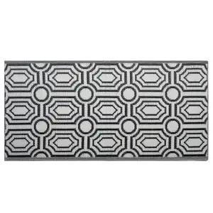 Reversible Area Rug 90 x 180 cm Black BIDAR