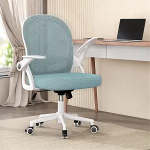 Ergonomic Breathable Mesh Office Chair with Lumbar Support-Light Green