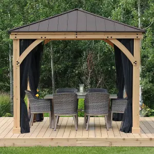 Meridian Gazebo 10 x 10 (3x3m) with Mosquito Mesh Kit