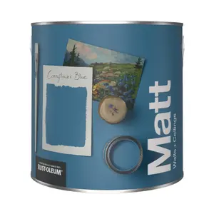 Rust-Oleum Washable Matt Wall Paint - Cornflower Blue 2.5L