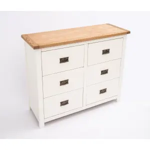 Lovere 6 Drawer Chest of Drawers Bras Drop Handle