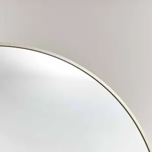 Melody Maison Large Round Champagne Gold Wall Mirror - 80cm x 80cm