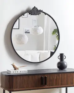 Wall Mirror SOMMANT Round Black