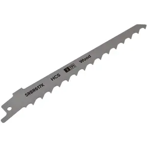 Reciprocating Saw Blade Pruning & Coarse Wood 3tpi 150mm Length Pack of 5 by Ufixt