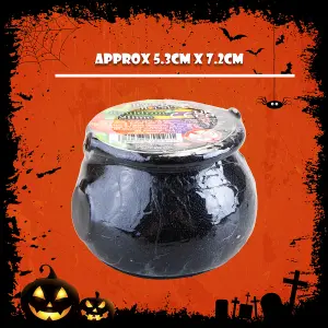 Halloween Cauldron Slime Pot Halloween Party, Trick or Treat 70mm x 54mm Black