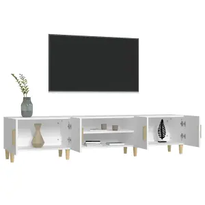 Berkfield TV Cabinet White 180x31.5x40 cm Engineered Wood