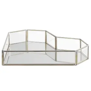 Beliani Glam Tray PONTIVY Mirrored Silver