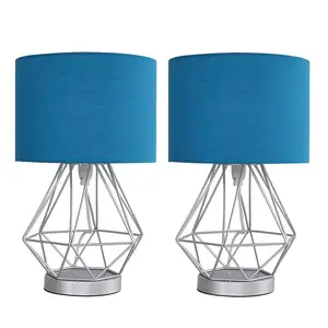 Haigler Metal Table Lamp (Set of 2) Copper / White / No Bulb