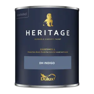 Dulux Trade Heritage DH Indigo Eggshell Wall paint, 750ml