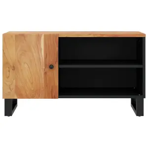 Berkfield TV Cabinet 80x33x46 cm Solid Wood Acacia&Engineered Wood