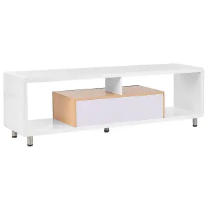 Beliani Modern TV Stand White KNOX