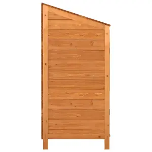 Berkfield Garden Shed Brown 102x52x112 cm Solid Wood Fir