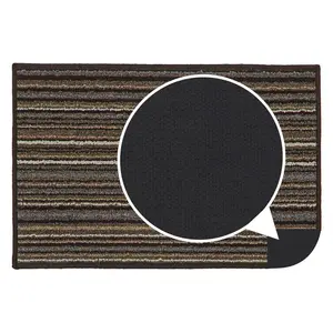  Non-Slip Indoor Door Mat Brown / Rectangle W40 x L60 cm