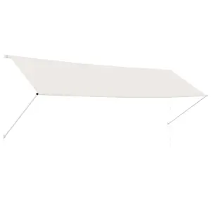 Berkfield Retractable Awning 400x150 cm Cream