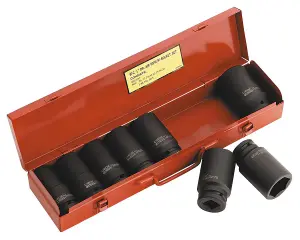 Sealey Impact Socket Set 8pc 3/4"Sq Drive Deep Metric AK80/9M