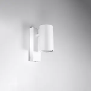 Utti Steel White 1 Light Classic Wall Light