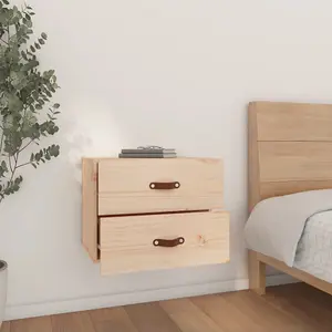 Berkfield Wall-mounted Bedside Cabinet 50x36x40 cm