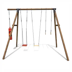 Galdar Wooden Garden Swing Set with Boxing Bag