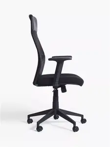 John Lewis ANYDAY Inset Office Chair, Black