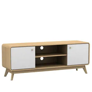 Justine TV Stand for TVs up to 60" Oak/White