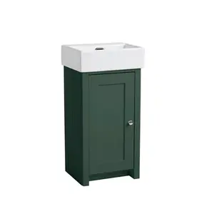 Newton 430mm Single Bathroom Vanity with Ceramic Basin Sherwood Green