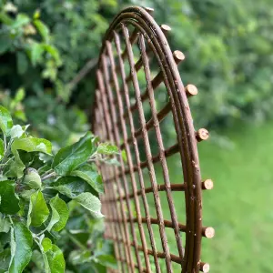 Set of 3 Willow Trellis With Curved Top (120cm x 45cm)