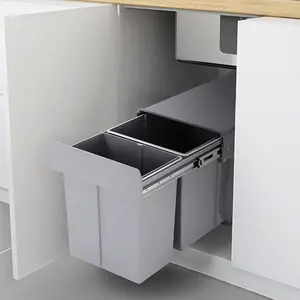 Shel 40 Litre Pull Out/Under Counter Rubbish Bin