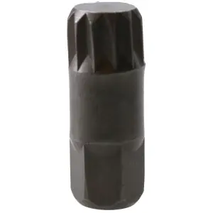 12mm Spline Bit 30mm Length 10mm Shank Chrome Vanadium Hardened Triple Square