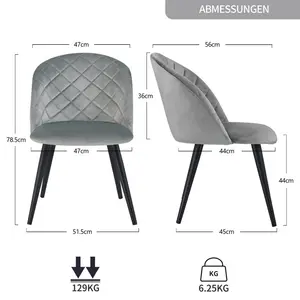 Fairbanks Dining Chair (Set of 2) Grey