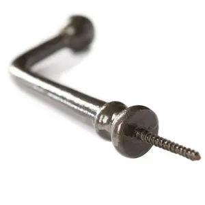 Hammer & Tongs - Flat Top Screw Hook - W20mm x H60mm - Raw