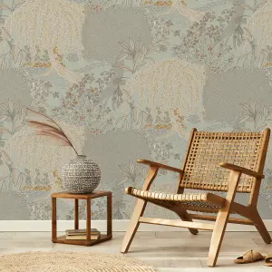 Superfresco Easy AW RC B&Q 2024 Sage Metallic effect Smooth Wallpaper