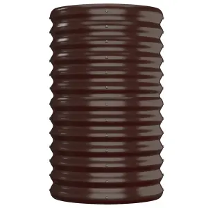 Berkfield Garden Planter Powder-coated Steel 152x40x68 cm Brown