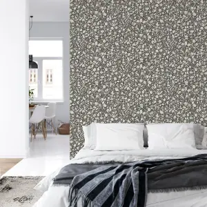 Fine Decor FD24958 Terrazzo Wallpaper, Black