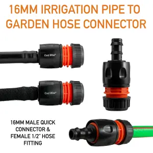 garden irrigation-13/16mm water supply pipe(ldpe) pipe-hosepipe detachable link connector adaptor