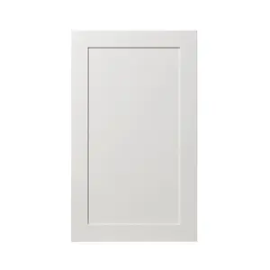 GoodHome Alpinia Matt ivory wood effect Shaker 50:50 Larder Cabinet door (W)600mm (H)1001mm (T)18mm