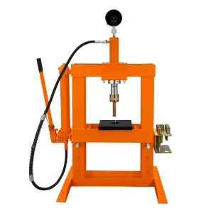 Hydraulic Shop Press 10 Ton Tonne Bench Mount Pressure Gauge Workshop Garage