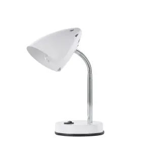 Innoteck Cone Flexible Neck Desk Lamp - White