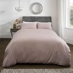 Smart Living Luxury Hotel Quality Diamonte Embellished Duvet Cover with Pillowcases