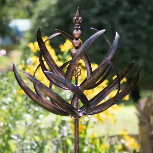 Windsor Garden Wind Sculpture - Brushed Copper