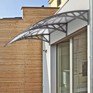 Outsunny Door Canopy Awning Outdoor Window Rain Shelter for Door 196 x 75cm