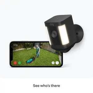 Ring Spotlight Cam Plus Battery - Black - HD Security Camera With Two-Way Talk