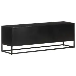 Berkfield TV Cabinet 120x30x40 cm Rough Mango Wood