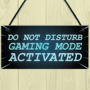 NEON EFFECT Do Not Disturb Sign Funny Gaming Sign For Man Cave Games Room