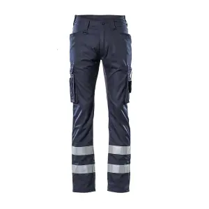 Mascot Frontline Service Trousers with Reflective Tape (Dark Navy)  (30.5) (Leg Length - Long)